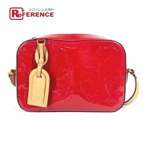 Louis Vuitton Vernis Patent Santa Monica Bag Crossbody Canvas Cerise Red